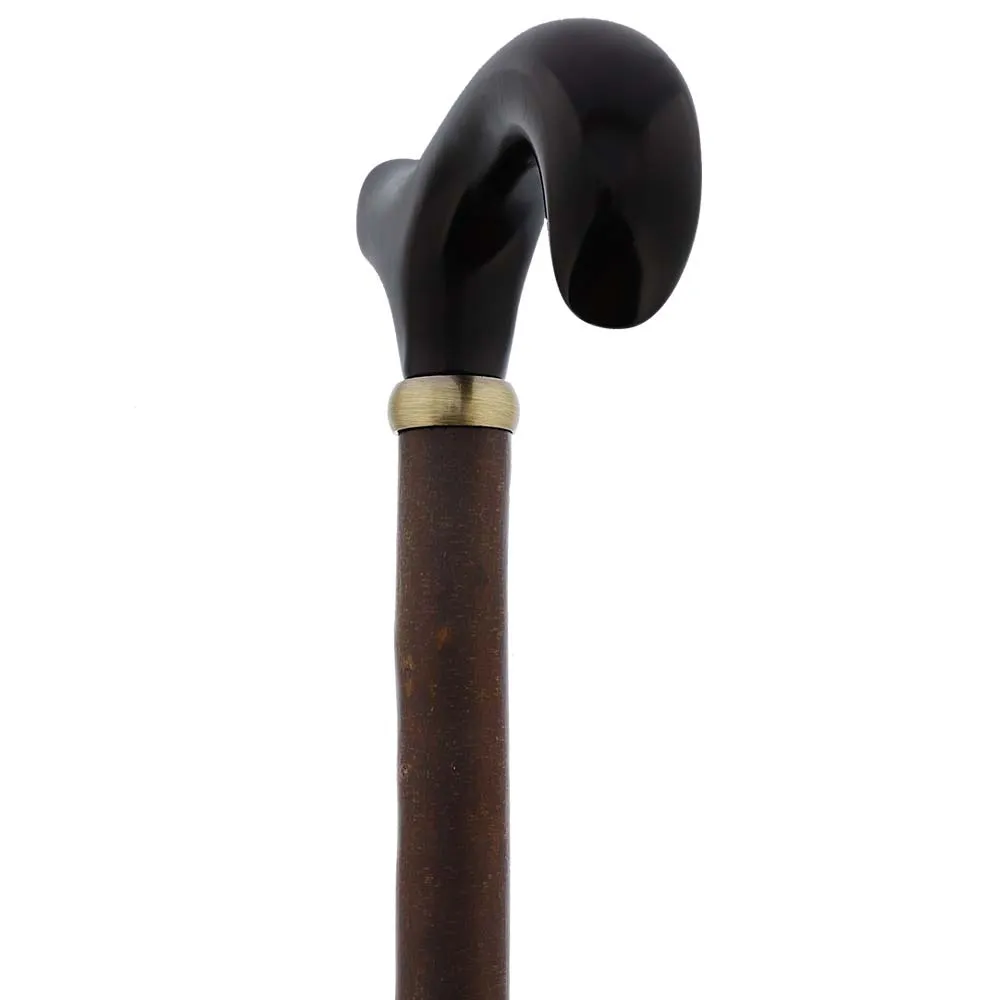 Scratch & Dent Sandalwood Wide Handle Walking Cane w/ Blackthorn Shaft (limited supply) V1536