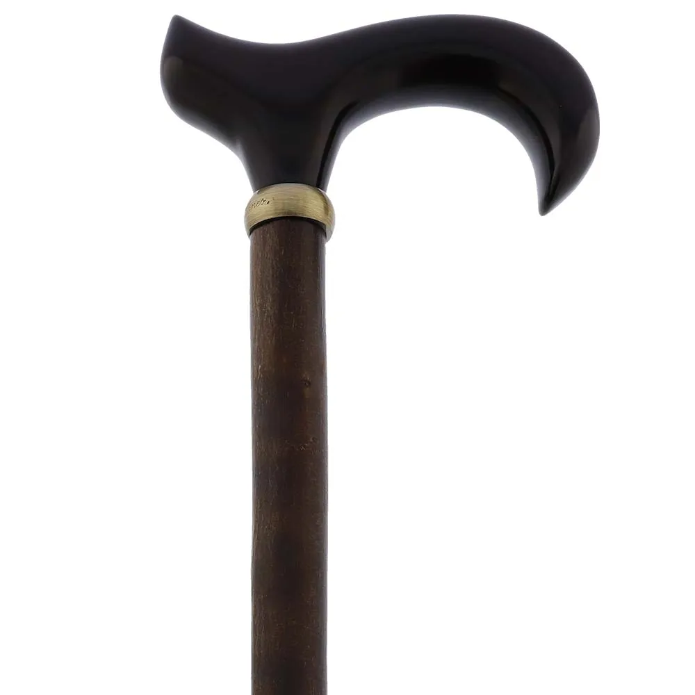 Scratch & Dent Sandalwood Wide Handle Walking Cane w/ Blackthorn Shaft (limited supply) V1536