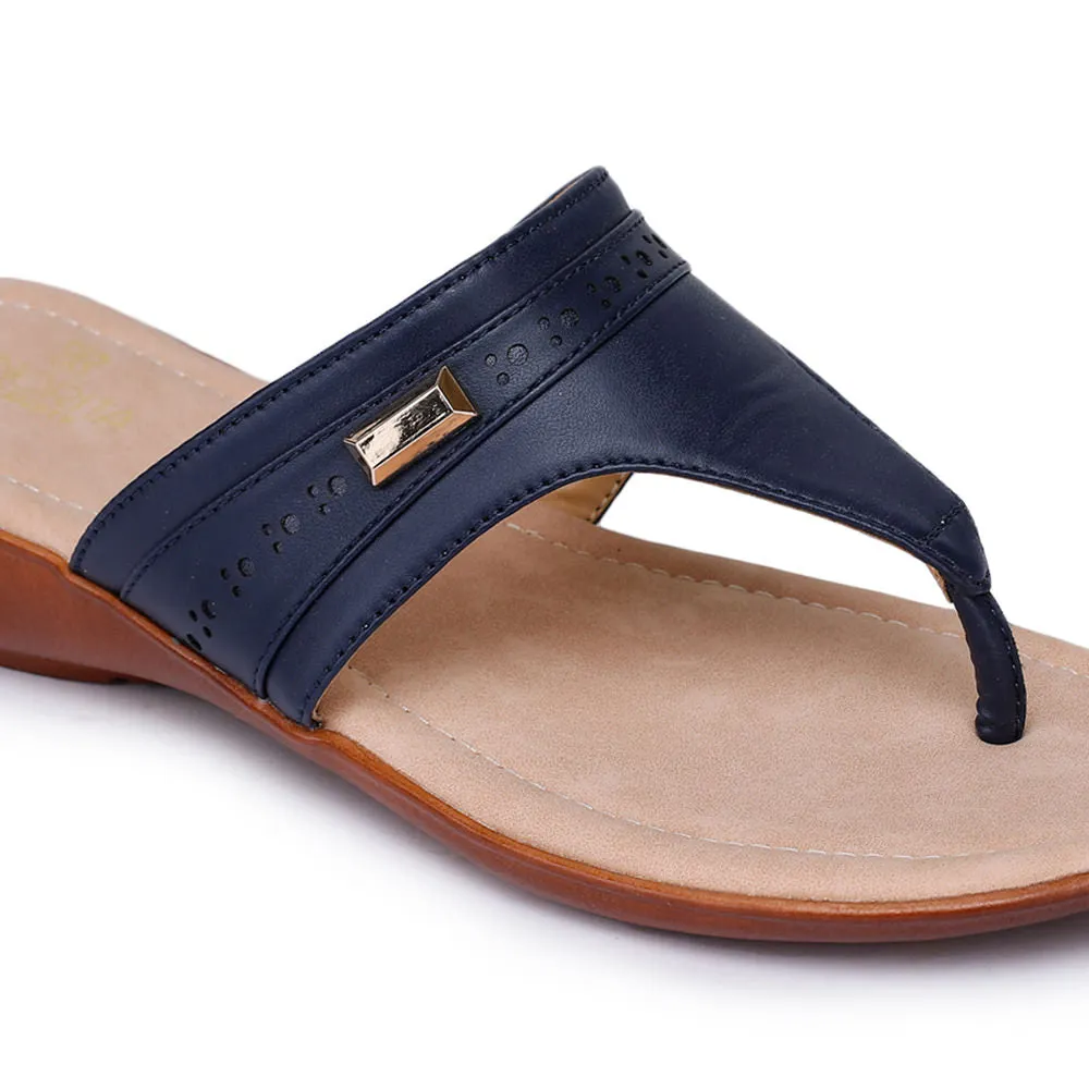Senorita Casual (Blue) Slipper For Women MMJ-101 By Liberty