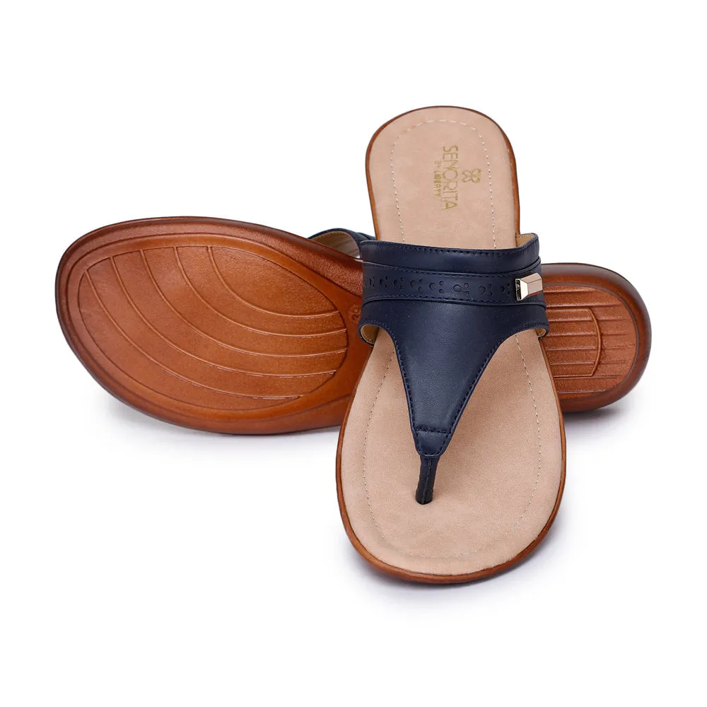Senorita Casual (Blue) Slipper For Women MMJ-101 By Liberty