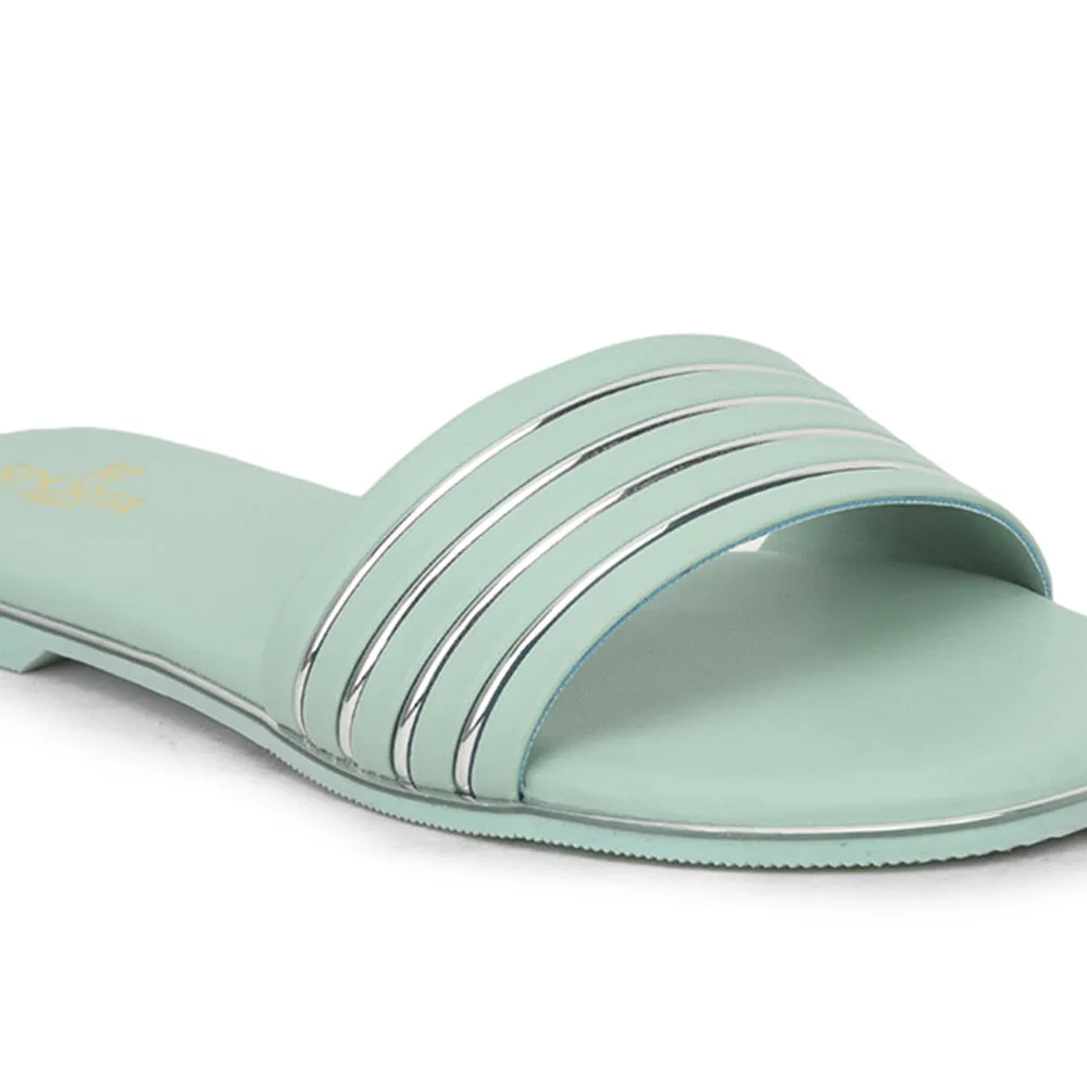 Senorita Casual S. Green Slides For Women PPU-2 By Liberty