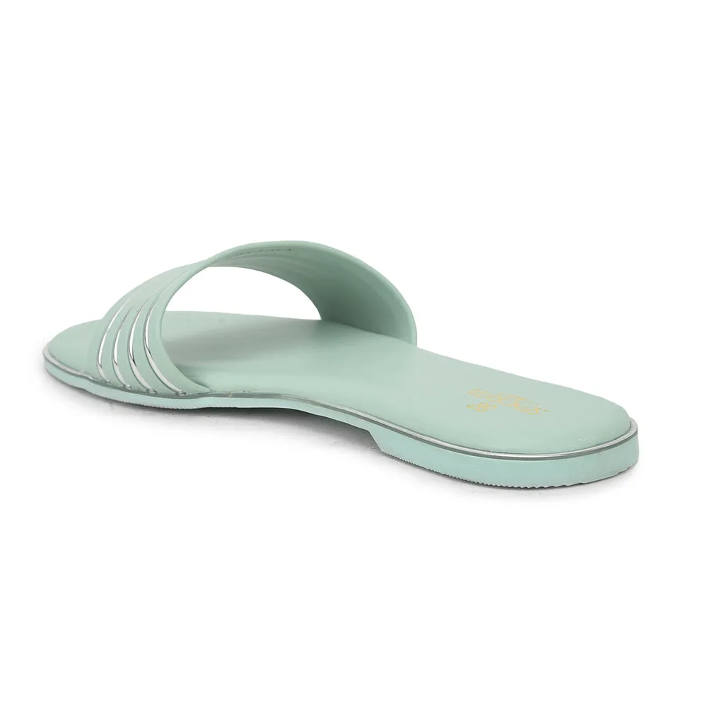 Senorita Casual S. Green Slides For Women PPU-2 By Liberty