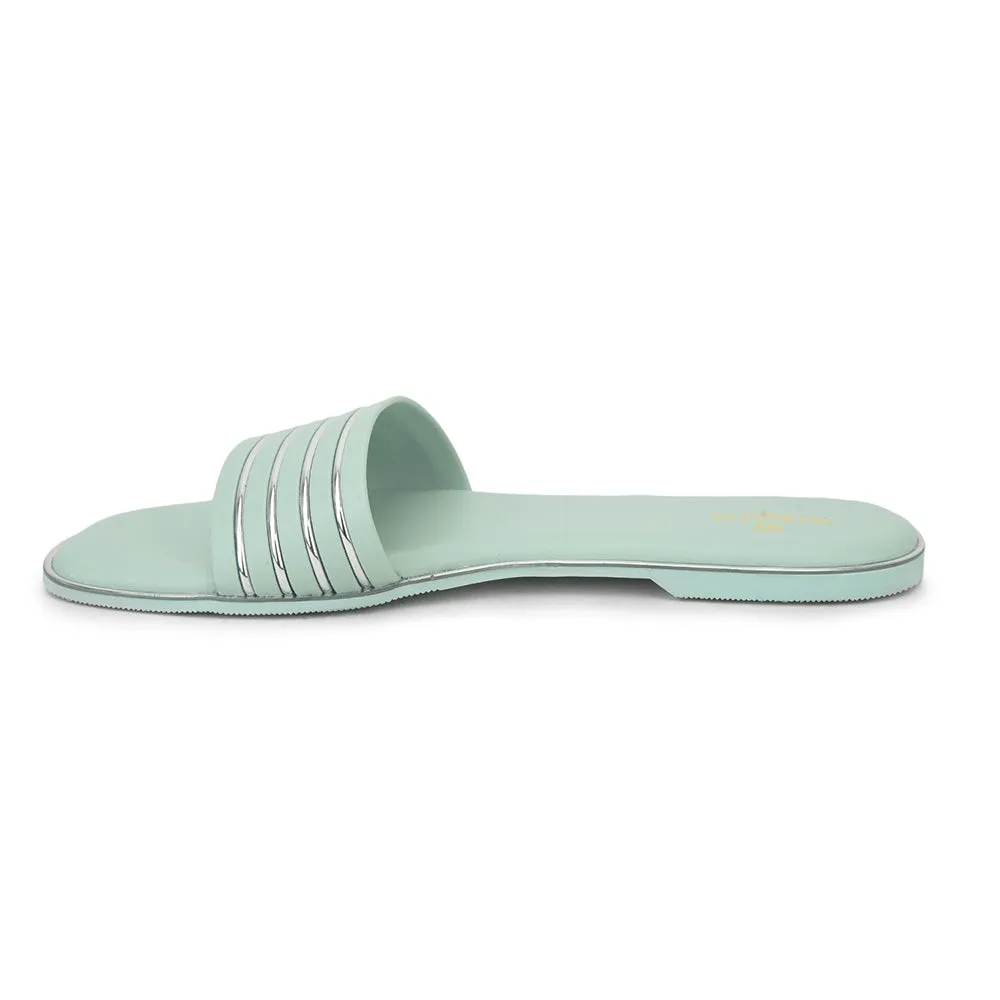Senorita Casual S. Green Slides For Women PPU-2 By Liberty