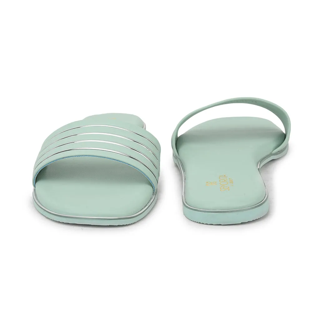 Senorita Casual S. Green Slides For Women PPU-2 By Liberty