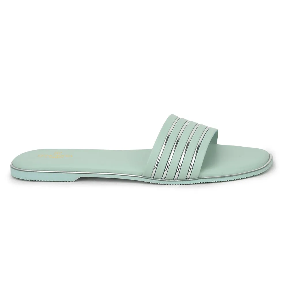 Senorita Casual S. Green Slides For Women PPU-2 By Liberty