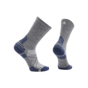 SMARTWOOL HIKE TARGETED CUSHION CREW SOCKS MEDIUM GREY - MENS