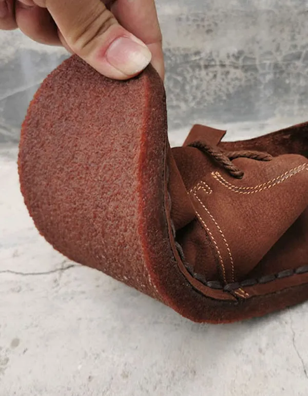 Soft Sole Comfortable Leather Flat Shoes for Men & Women 35-45