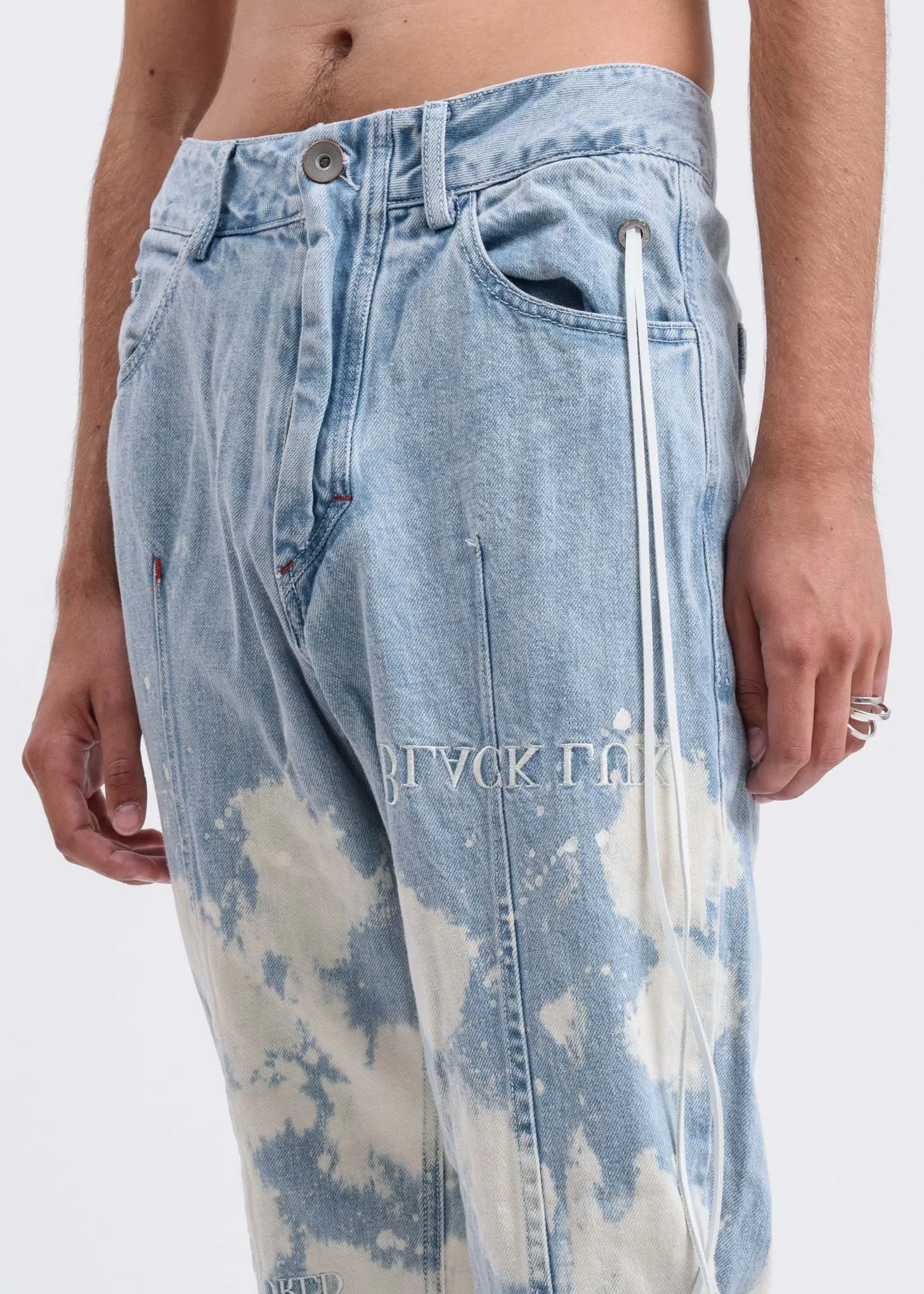 Splatter Denim Jeans