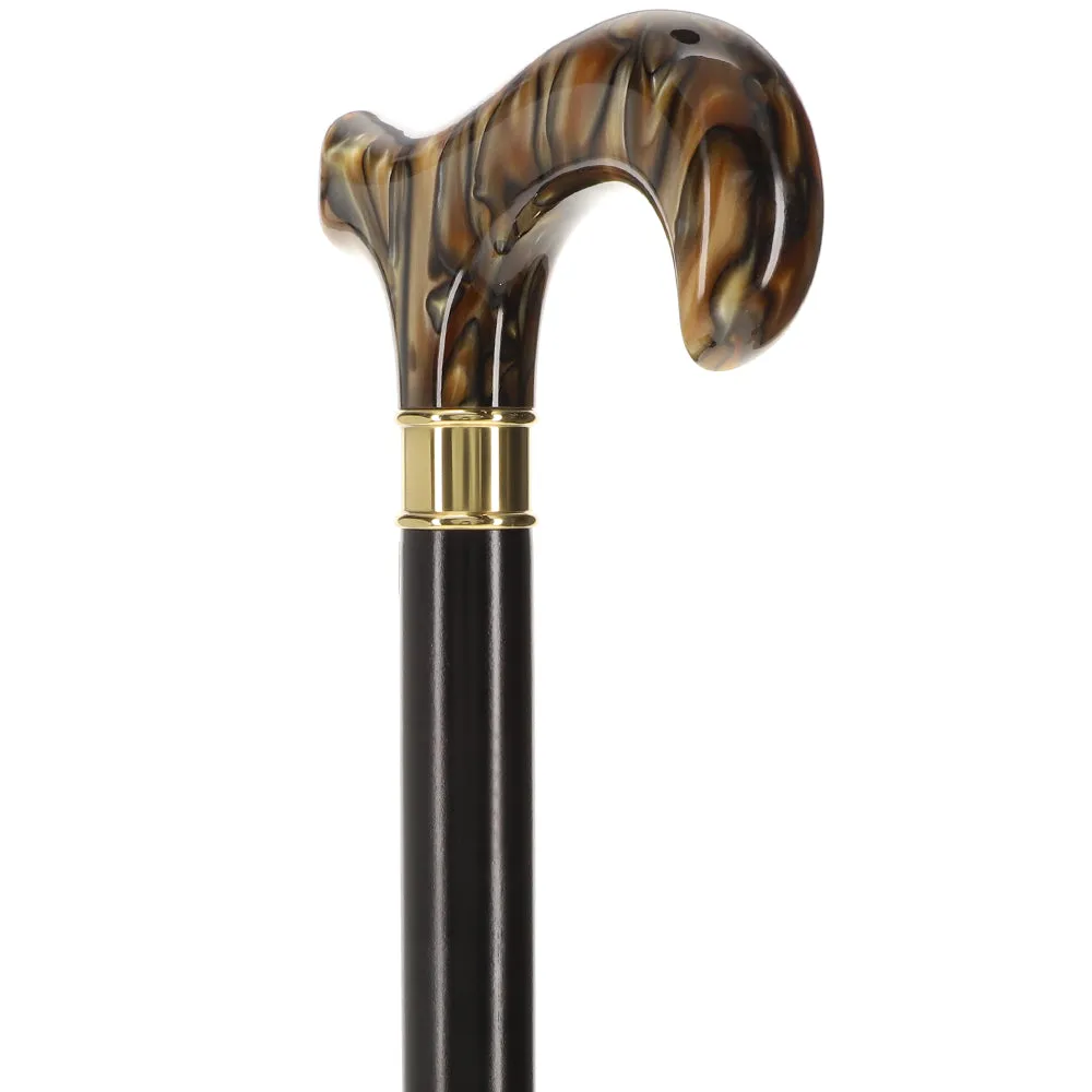 Super Strong Golden Sienna Derby: Extra Long Pearlescent Handle