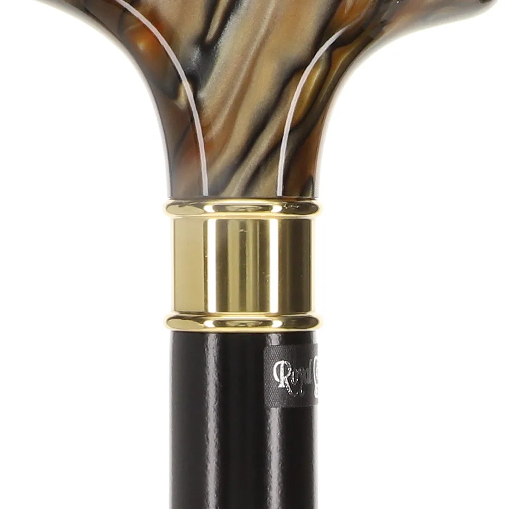 Super Strong Golden Sienna Derby: Extra Long Pearlescent Handle
