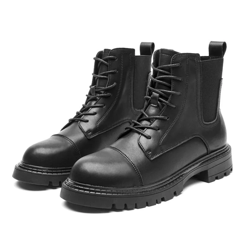 Trendy Combat Style Lace-up Thick-soled Boots for Women