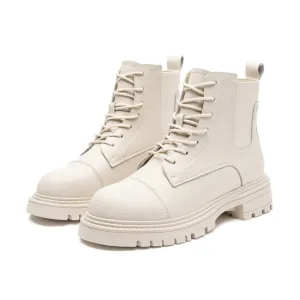 Trendy Combat Style Lace-up Thick-soled Boots for Women