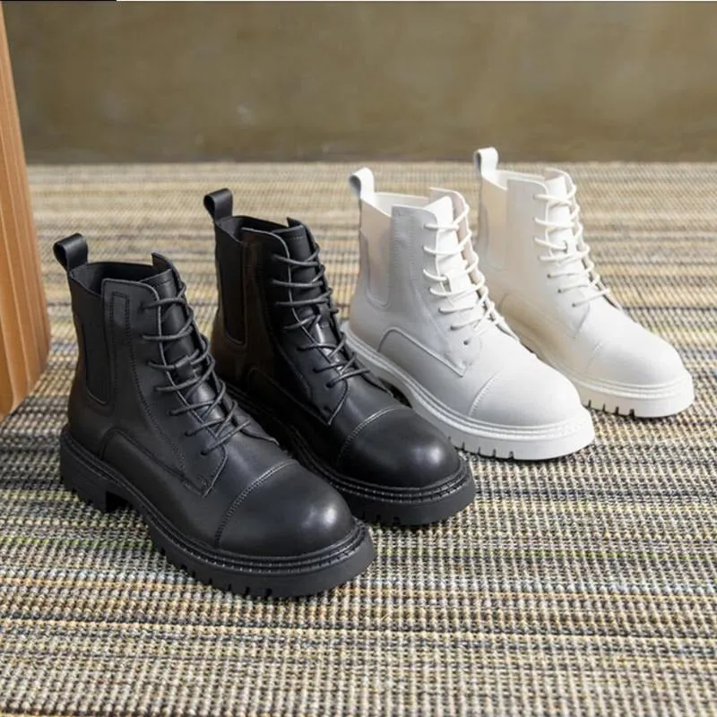 Trendy Combat Style Lace-up Thick-soled Boots for Women