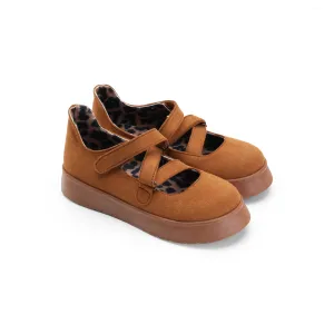Urban Chic Mary Janes - Camel