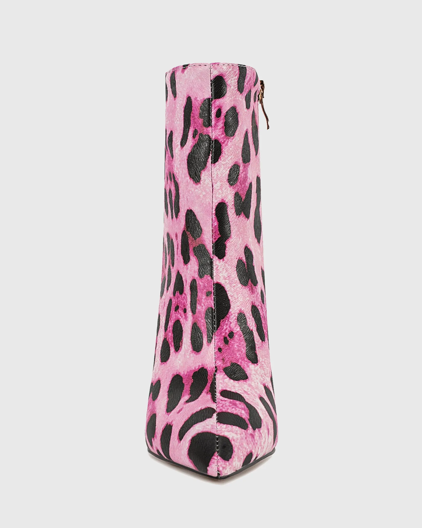 Varana Leopard Print Ankle Boots In Pink