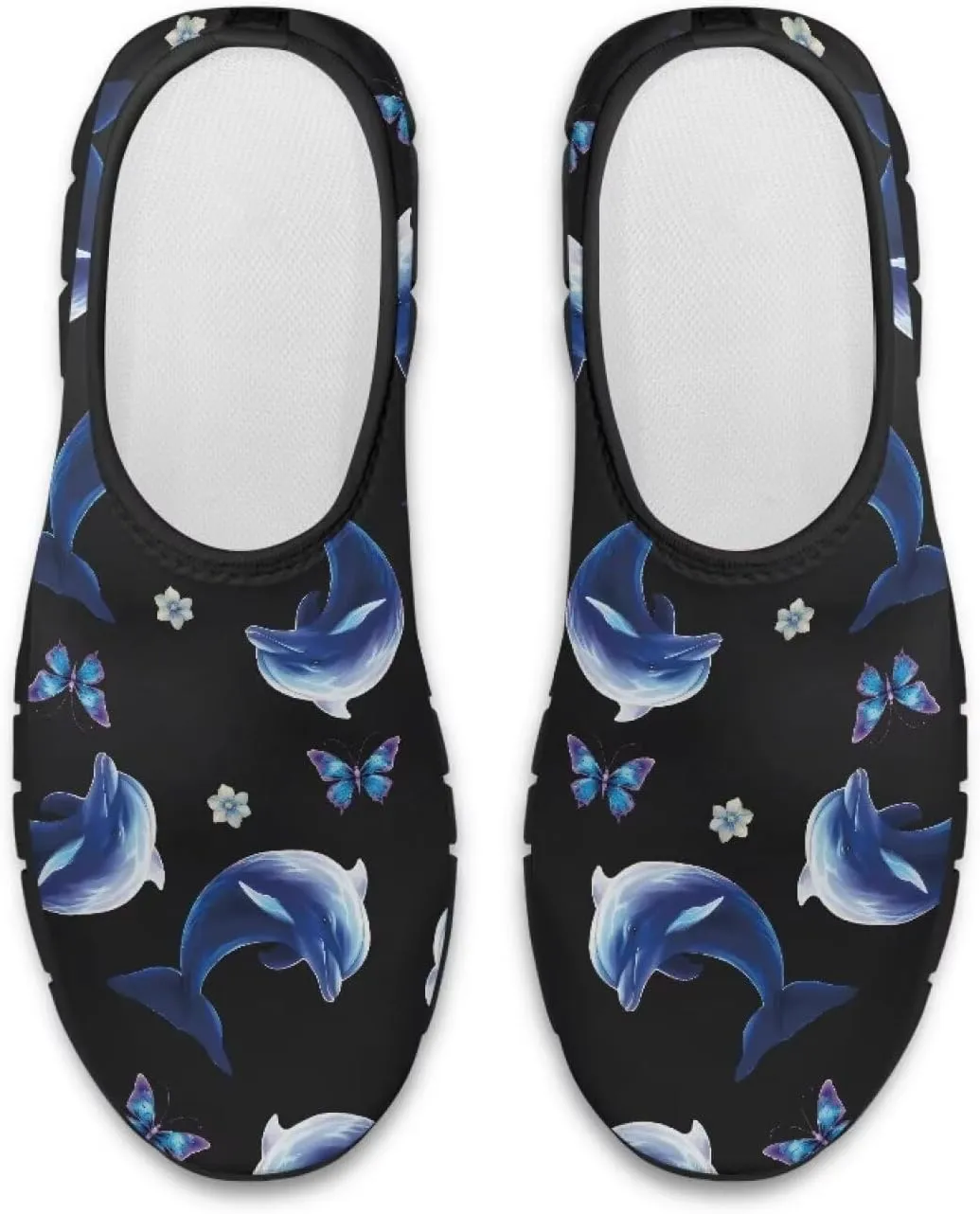 Walking Shoes for Women Casual Fashion Sneakers Women's Comfortable Lightweight Loafers Slip On Flat Shoes Black Sole
