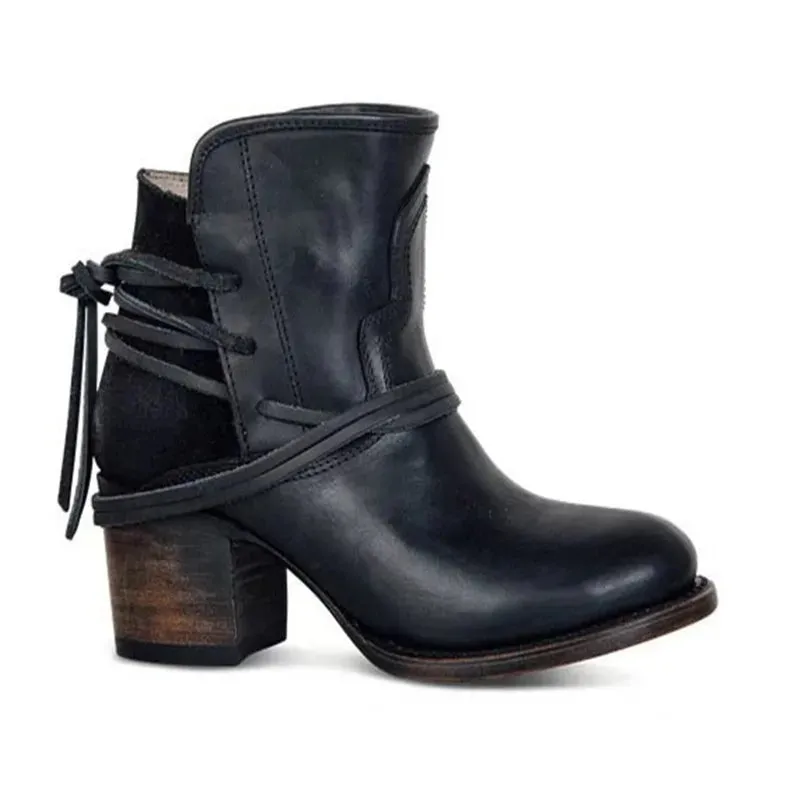 Wendy - Vintage Western Ankle Boots