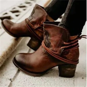 Wendy - Vintage Western Ankle Boots