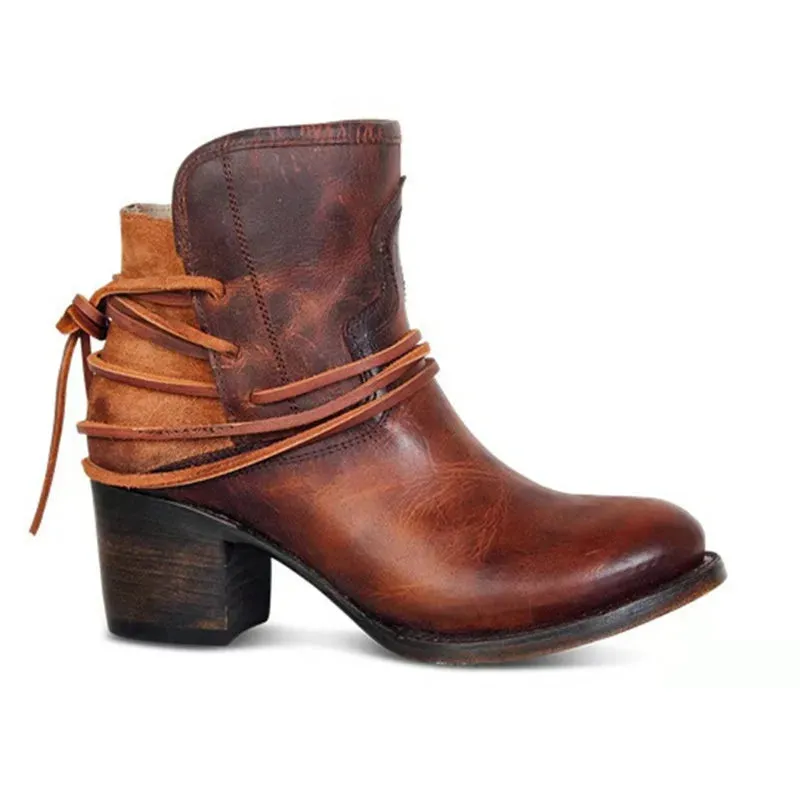 Wendy - Vintage Western Ankle Boots