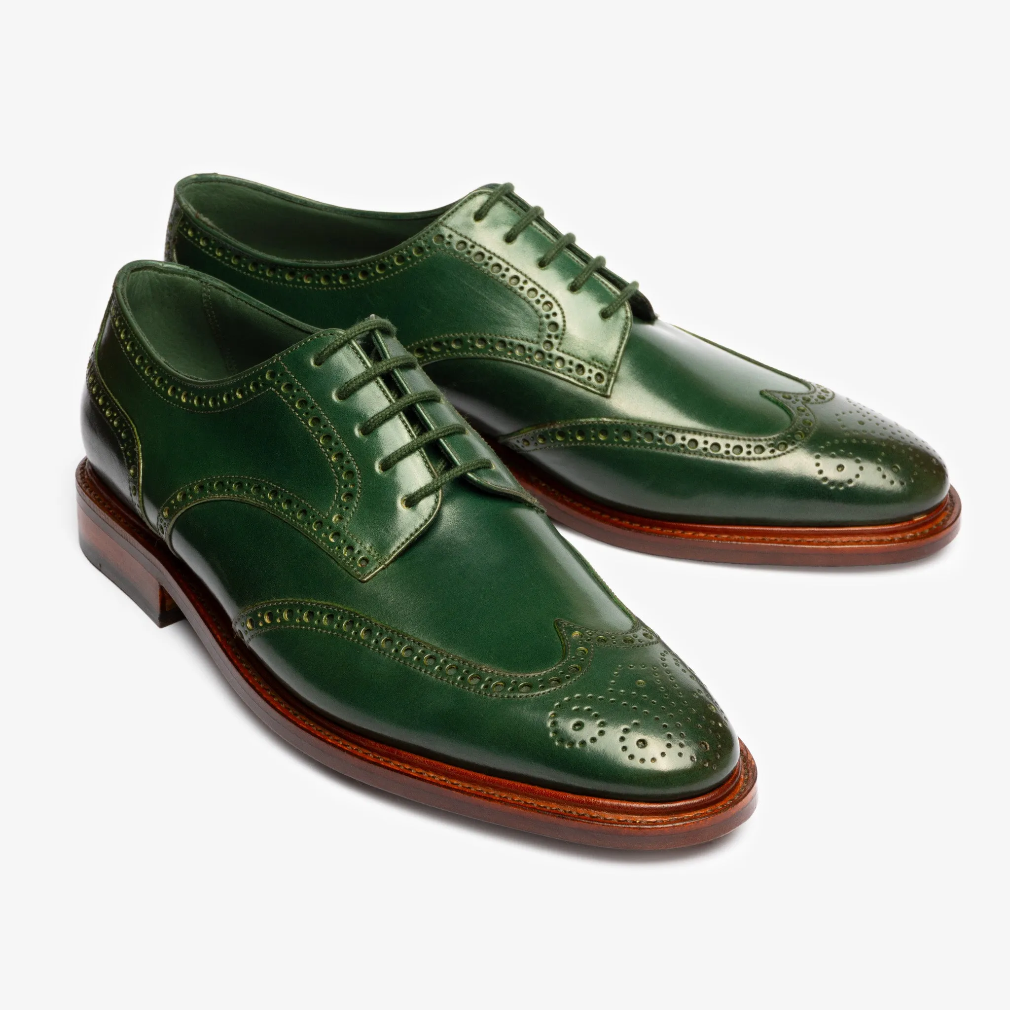 Wingtip Derby - Green Shell Cordovan - Zip Last