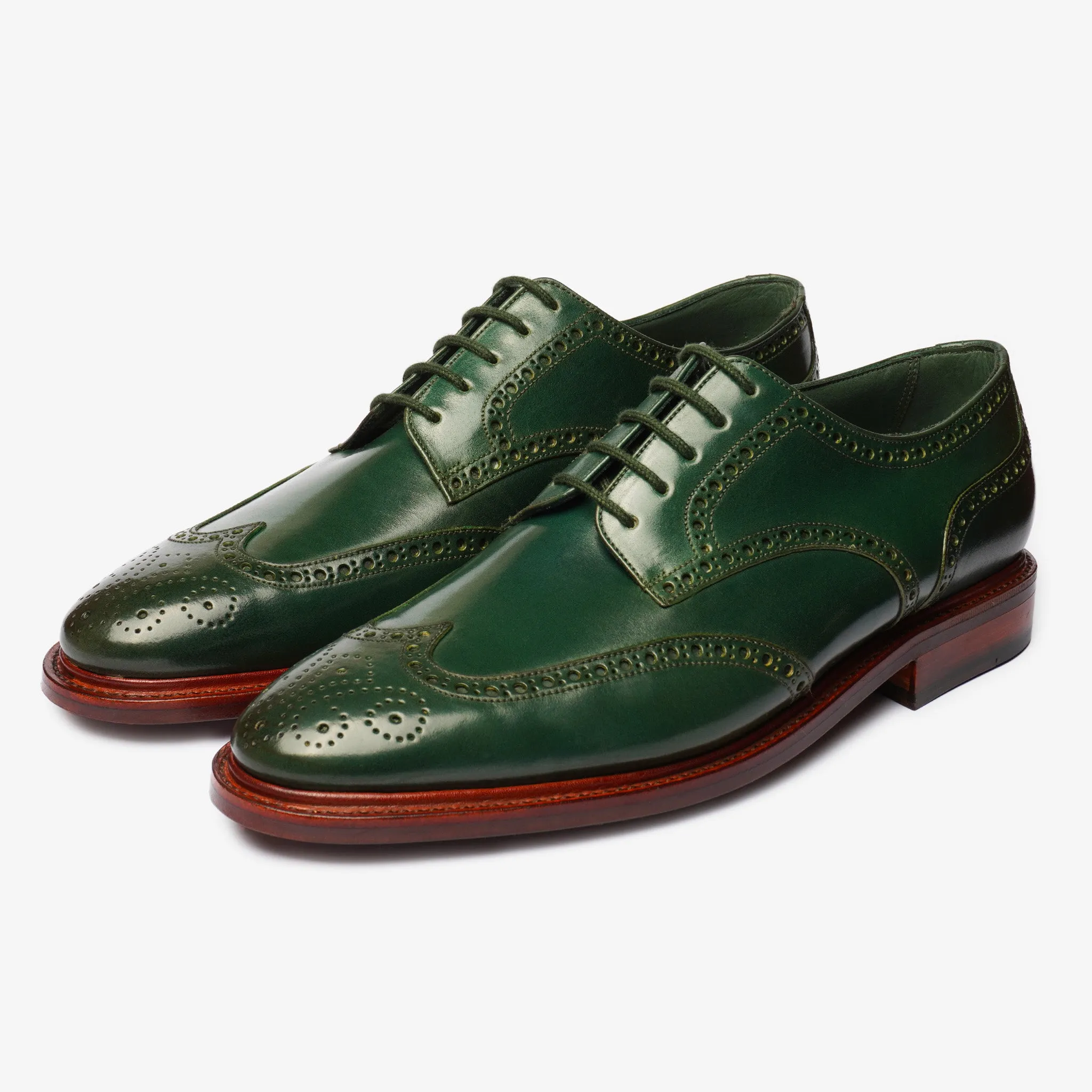Wingtip Derby - Green Shell Cordovan - Zip Last