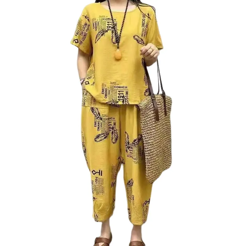 Woman Casual And Loose 2-piece Set