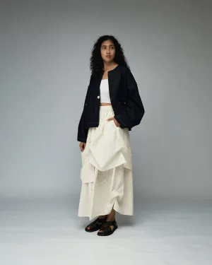 Women: The Layered Skirt (Floral Embroidery)