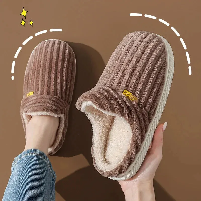 Women’s Winter Fur Slippers ❄️🧸 – Cozy Plush Indoor Slides 👢 | FurEase