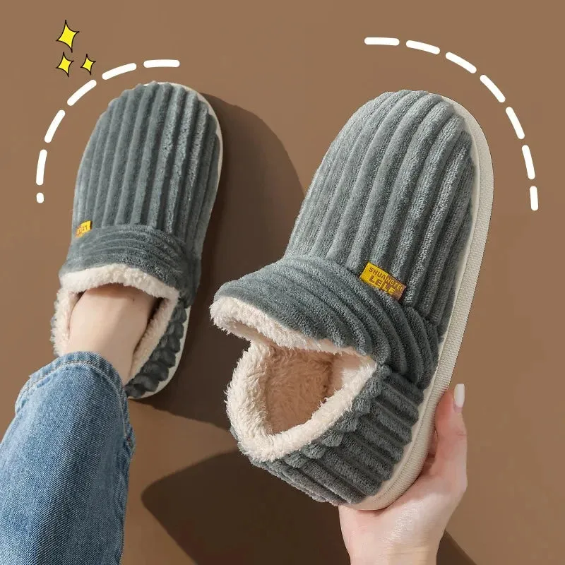 Women’s Winter Fur Slippers ❄️🧸 – Cozy Plush Indoor Slides 👢 | FurEase