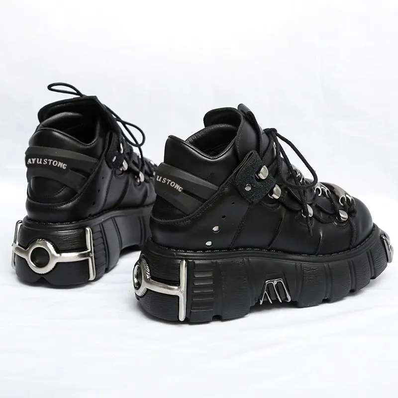 Y2K Dark Punk Platform Shoes
