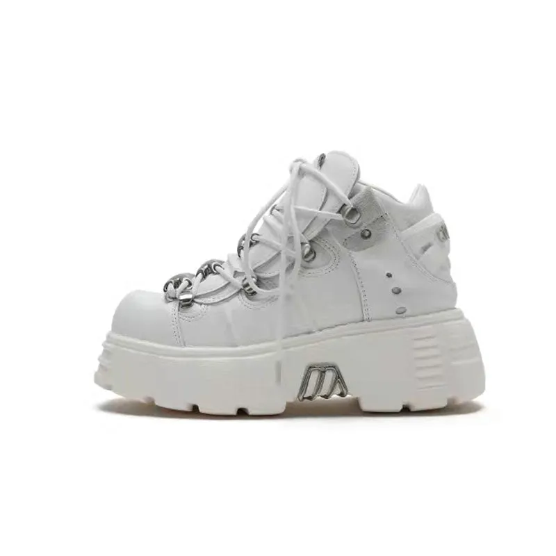 Y2K Dark Punk Platform Shoes