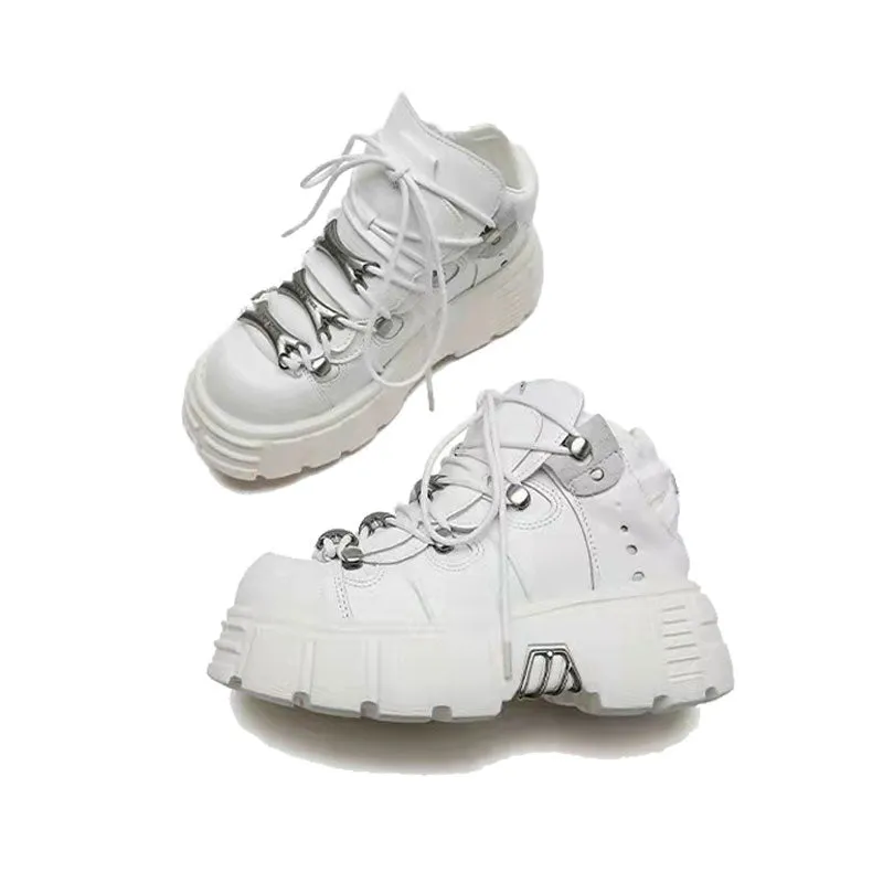 Y2K Dark Punk Platform Shoes