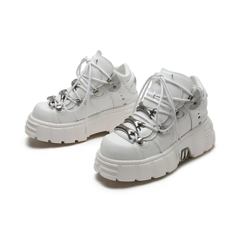 Y2K Dark Punk Platform Shoes
