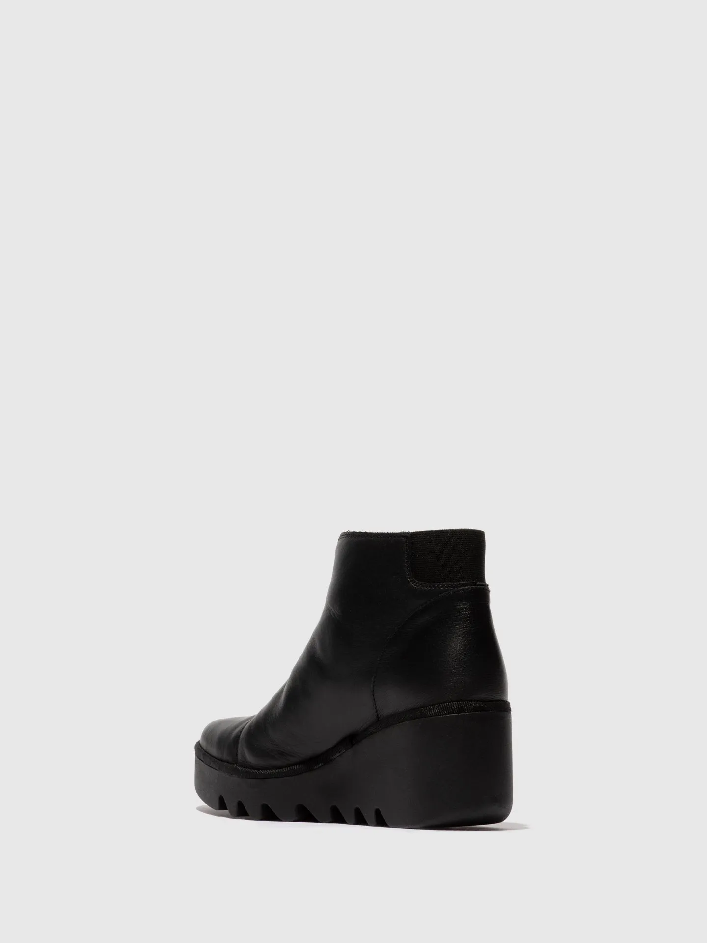 Zip Up Ankle Boots BAAZ537FLY DUBLIN BLACK